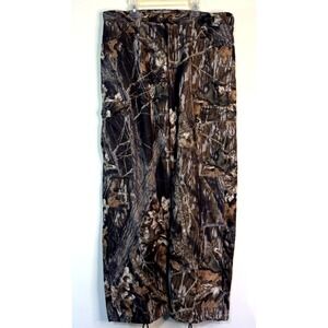 Scentlok Mossy Break Men L Fleece Camouflage Hunting Pants Brown Green Woodland